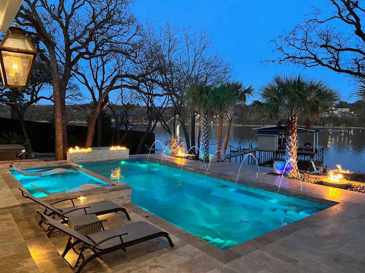 Best pool lighting options for your San Antonio inground fiberglass pool
